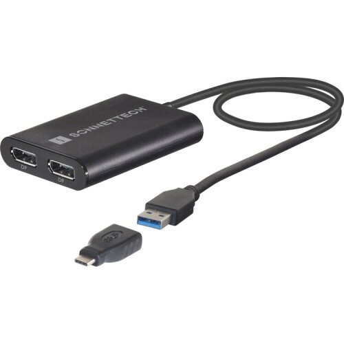 Sonnet Technologies USB 3 DisplayLink Dual 4K 60Hz DP Adapter