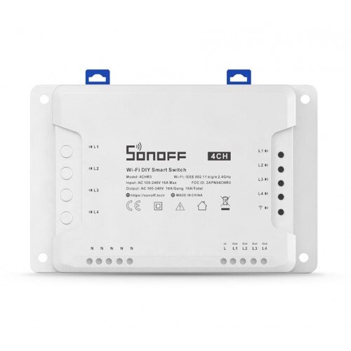 SONOFF 4CH R3 4-Gang Wi-Fi DIY Smart Switch With RF Control