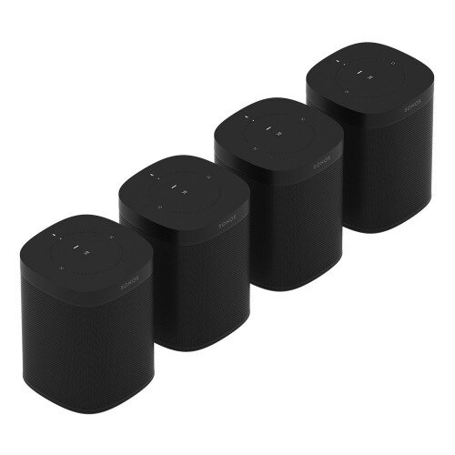 Sonos One Smart Speaker (Gen 2) - Black - Set of 4