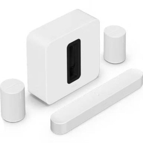 Sonos Premium Immersive Set with Beam, Sub 4 and 2x Era 100 - White