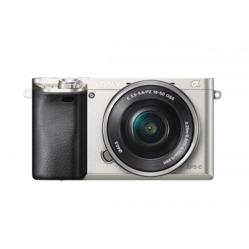 Sony α6000 E-Mount Camera with APS-C Sensor - Body + 16-50 mm Power Zoom Lens - Silver