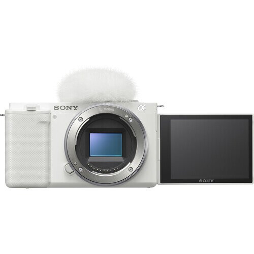 Sony Alpha ZV-E10 APS-C Mirrorless Interchangeable Lens Vlog Camera - Body Only - White