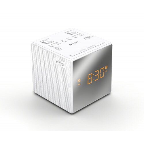 Sony Clock Radio Mirror-finished Display - White
