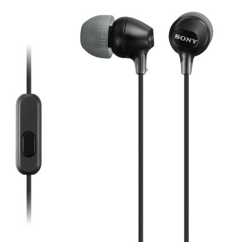 Sony MDR-EX14AP Wired In-ear Sports Headphones with Microphone - Black