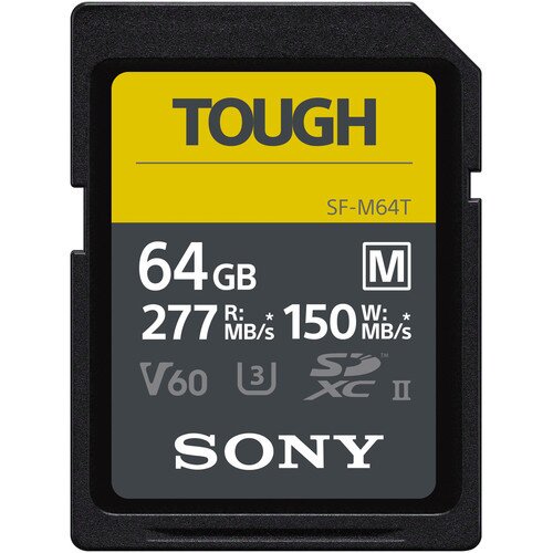 Sony SF-M Series TOUGH specification UHS-II SD Card