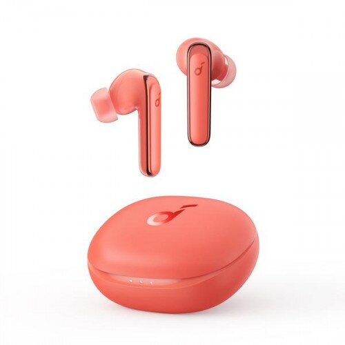Soundcore Life P3 Noise Cancelling Earbuds - Coral Red