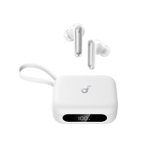 Soundcore P41i Earbuds with Built-In Phone Charging - White - Built-In Lightning Adapter