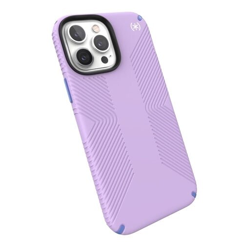 Speck Presidio2 Grip Magsafe iPhone 13 Pro Max Case - Spring Purple/Grounded Purple/White