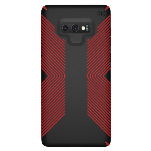 Speck Presidio Grip Samsung Galaxy Note9 Case - Black/Dark Poppy Red