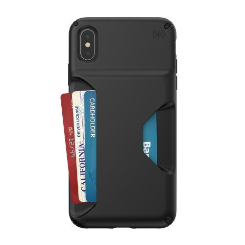 Speck Presidio WALLET iPhone XS Max Case - Black/Black
