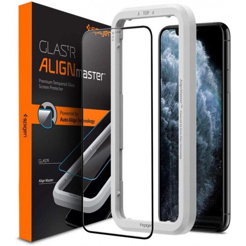 Spigen AlignMaster GLAS.tR Screen Protector Slim Full Cover for iPhone 11 Pro