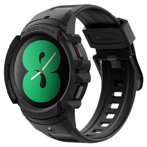 Spigen Galaxy Watch 4 (44mm) Case Rugged Armor Pro - Black