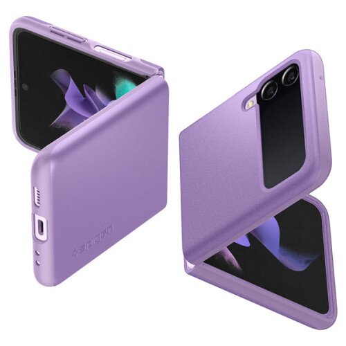 Spigen Galaxy Z Flip 3 Case Thin Fit - Shiny Lavender