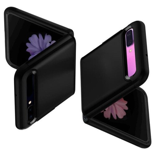 Spigen Galaxy Z Flip Case Tough Armor - Black