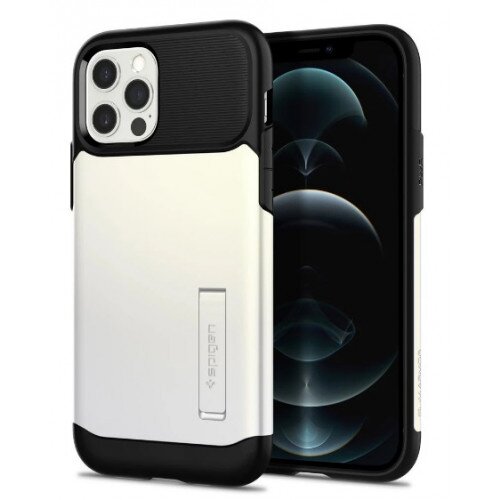 Spigen iPhone 12 / iPhone 12 Pro Case Slim Armor - Pearl White