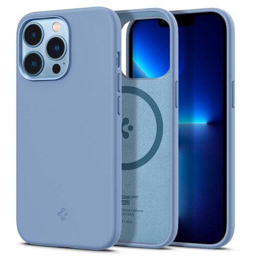 Spigen iPhone 13 Pro Case Silicone Fit Mag (MagFit) - Sierra Blue