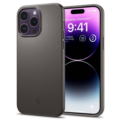 Spigen iPhone 14 Pro Max Case Thin Fit - Gunmetal