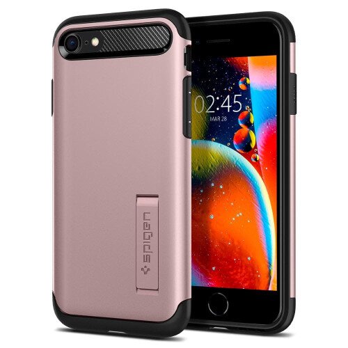 Spigen iPhone SE (2022 / 2020) Case Slim Armor - Rose Gold