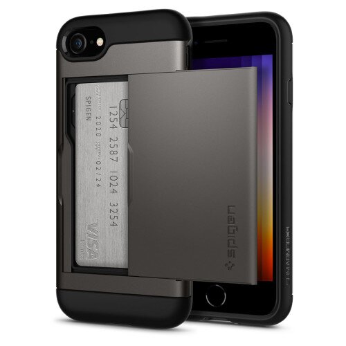 Spigen iPhone SE (2022 / 2020) Case Slim Armor CS - Gunmetal