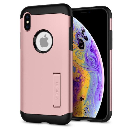 Spigen iPhone XS Case Slim Armor - Rose Gold