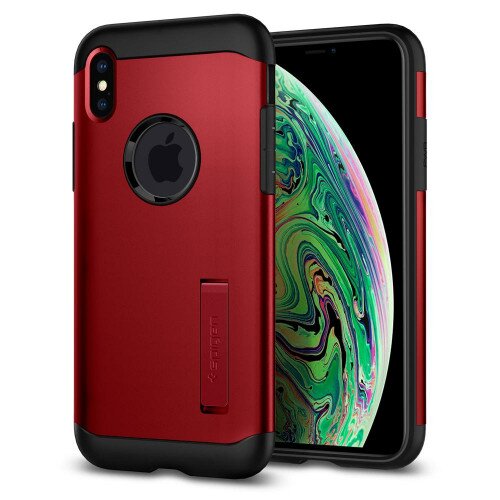 Spigen iPhone XS Max Case Slim Armor - Merlot Red