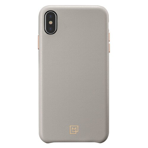 Spigen La Manon Calin Leather Case for iPhone XS Max - Oatmeal Beige