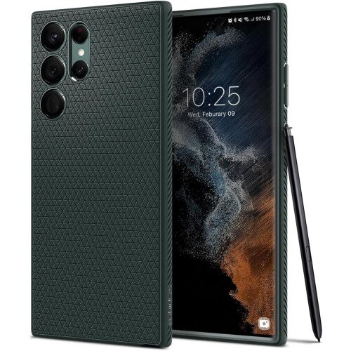 Spigen Liquid Air Case for Galaxy S22 Ultra 5G - Abyss Green