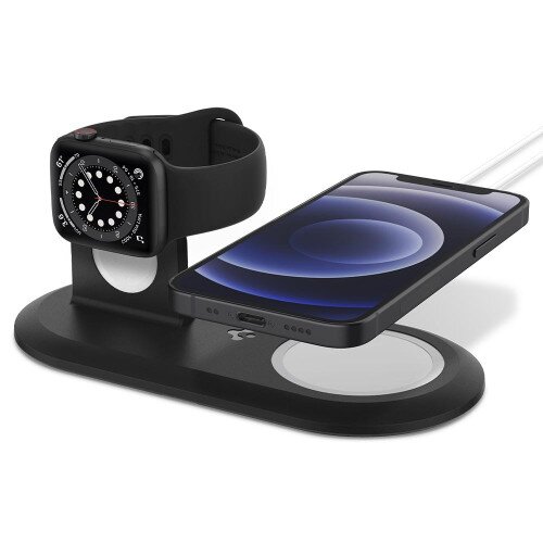 Spigen MagFit Duo Nightstand Charging Hub - Black