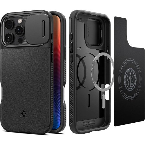 Spigen Optik Armor (Mag Fit) Case for iPhone 16 Pro - Black