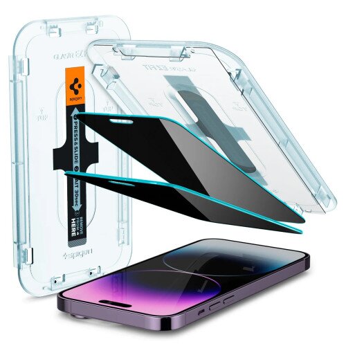 Spigen Screen Protector EZ FIT GLAS.tR Privacy for iPhone 14 Pro Max
