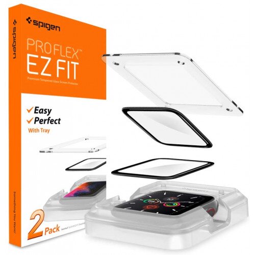 Spigen ProFlex EZ Fit Screen Protector for Apple Watch Series SE / 6 / 5 / 4 (44mm) - 2 Pack