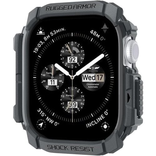 Spigen Rugged Armor Case for Watch 10/11 (46mm) - Dark Gray