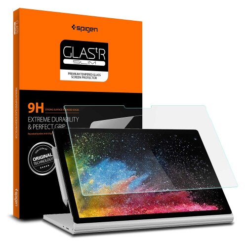 Spigen Screen Protector - Tempered Glass for Microsoft Surface Book 2