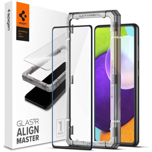 Spigen Screen Protector AlignMaster GLAS.tR Full Cover for Galaxy A52s 5G / A52 5G / A52