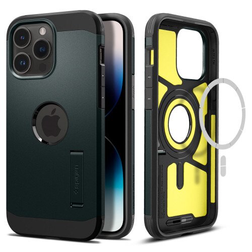 Spigen Tough Armor (MagFit) Case for iPhone 14 Pro Max - Abyss Green