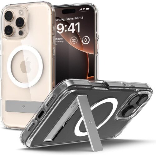 Spigen Ultra Hybrid S (Mag Fit) Case for iPhone 16 Pro - Crystal Clear