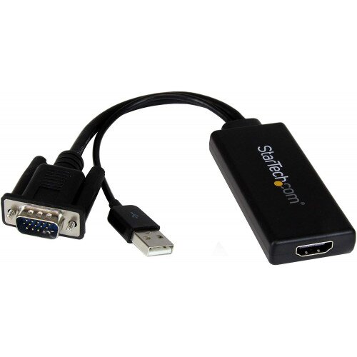 StarTech VGA to HDMI Adapter w/ USB Power & Audio
