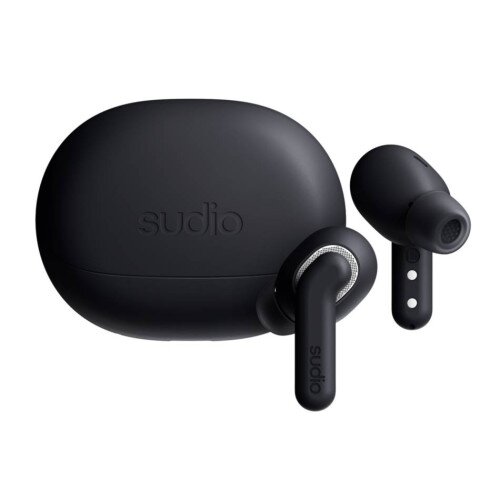 Sudio E4 Pro Modern Hybrid Noise Cancelling Earbuds - Midnight Black