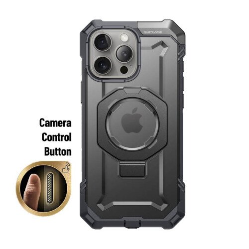 SUPCASE 6.3 inch UB Grip MagSafe Camera Control Button Phone Case for iPhone 16 Pro - Gray