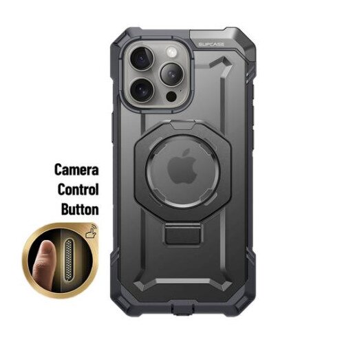 SUPCASE 6.9 inch UB Grip MagSafe Camera Control Button Phone Case for iPhone 16 Pro Max - Gray