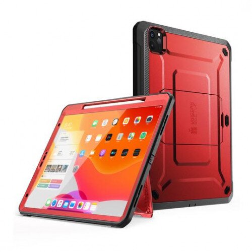 SUPCASE iPad Pro 12.9 Inch (2020) Unicorn Beetle Pro Rugged Case - Metallic Red