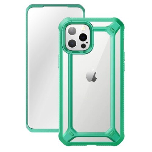 SUPCASE iPhone 12 Pro Max 6.7 inch Unicorn Beetle Exo with Screen Protector Clear Case - Mint Green