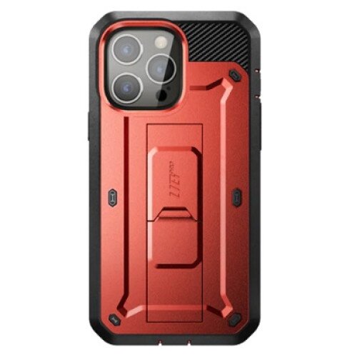 SUPCASE iPhone 13 Pro Max 6.7 inch Unicorn Beetle Pro Rugged Case - Metallic Red