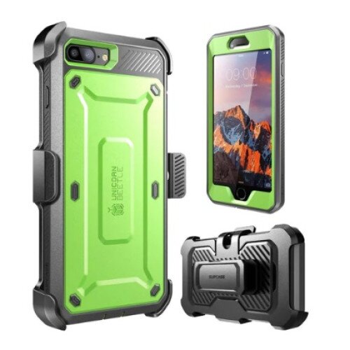 SUPCASE iPhone 7 Plus / 8 Plus Unicorn Beetle Pro Holster Case - Green