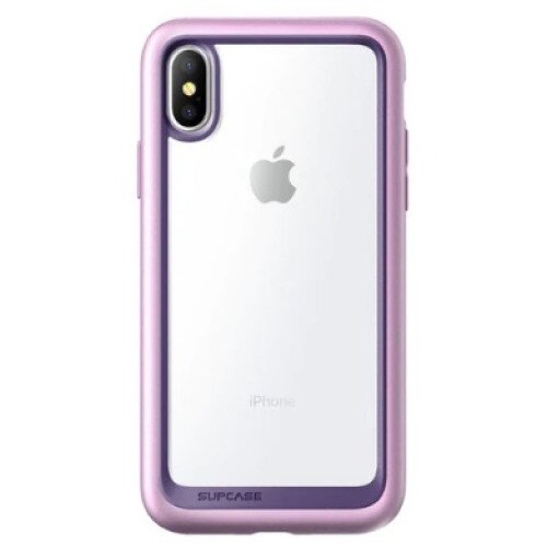 SUPCASE iPhone X / XS Unicorn Beetle Style Slim Clear Case - Purple