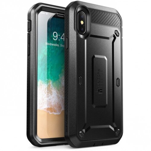 SUPCASE iPhone X / XS Unicorn Beetle Pro Rugged Holster Case - Black