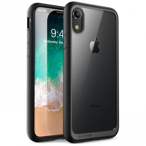 SUPCASE iPhone XR Unicorn Beetle Style Slim Clear Case - Black