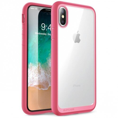 SUPCASE iPhone XS Max Unicorn Beetle Style Slim Clear Case - Pink