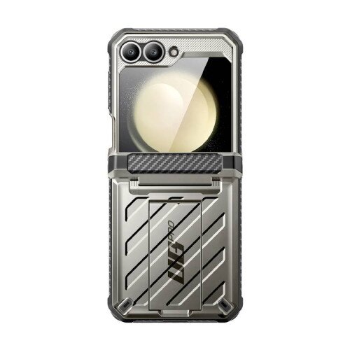 SUPCASE Unicorn Beetle PRO Rugged Case with Belt Clip for Galaxy Z Flip6 - Titan Gray