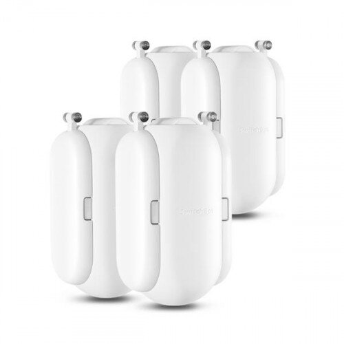 SwitchBot Curtain Smart Wireless Robot - White - Home Pack (4 Units) - U Rail